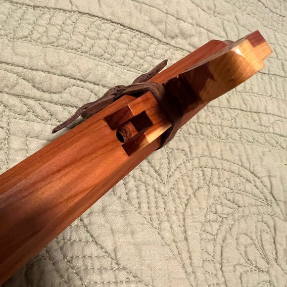 Wooden Flute with Carved Patterns - Picture 7 of 9